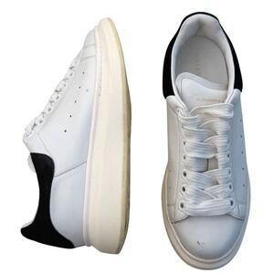 Alexander McQueen Oversized Sneaker White Leather Black Suede Streetwear EU38‎